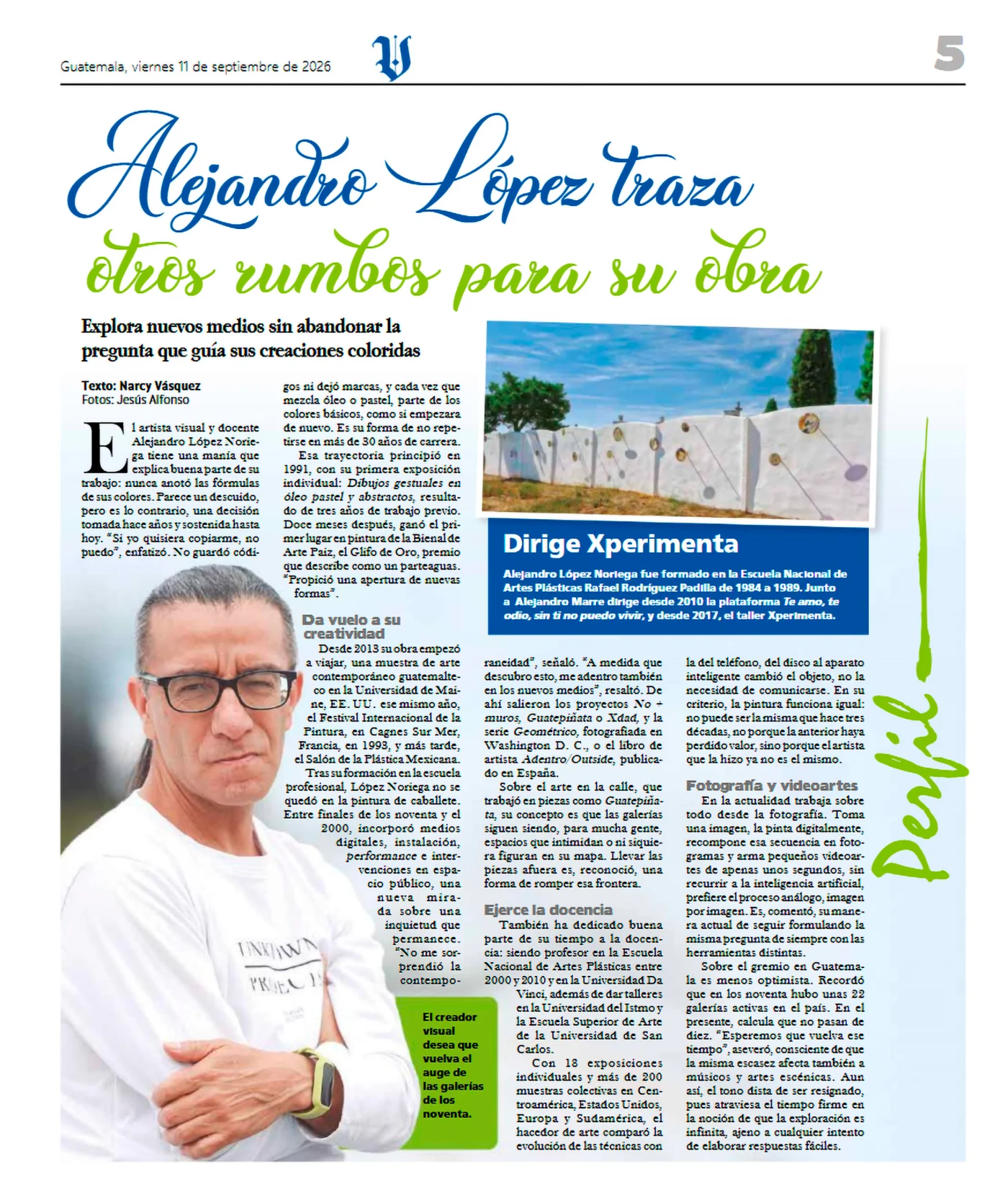 Alejandro Lopez, traza otros triunfos para su Obra